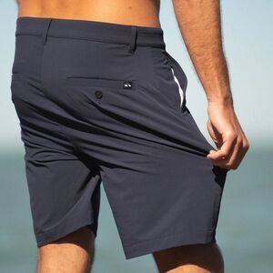 Fish Hippie Co. Performance Drift Outdoor Fishing Navy 8” Shorts Men’s Size 44